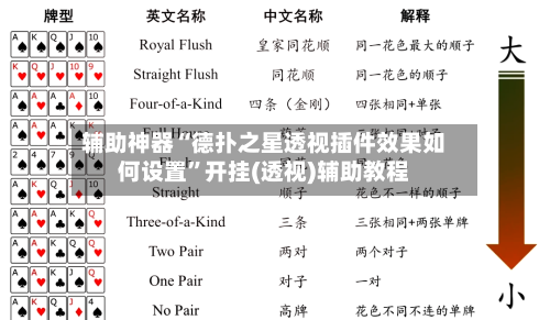 辅助神器“德扑之星透视插件效果如何设置”开挂(透视)辅助教程-第3张图片