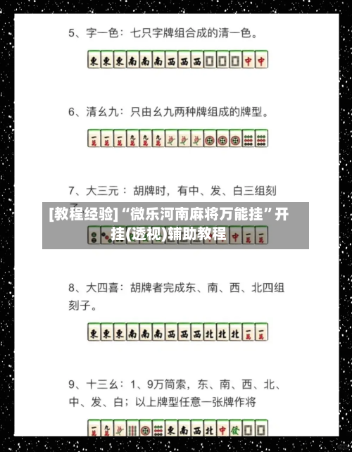 [教程经验]“微乐河南麻将万能挂	”开挂(透视)辅助教程-第1张图片