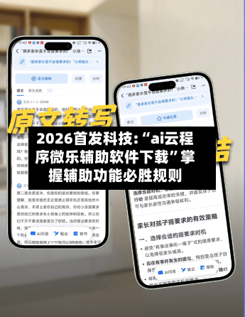2026首发科技:“ai云程序微乐辅助软件下载”掌握辅助功能必胜规则-第2张图片
