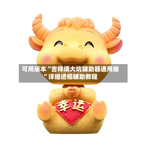可用版本“吉祥填大坑辅助器通用版”详细透视辅助教程-第1张图片