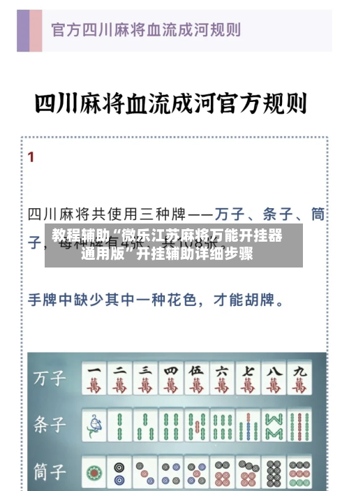 教程辅助“微乐江苏麻将万能开挂器通用版	”开挂辅助详细步骤-第2张图片