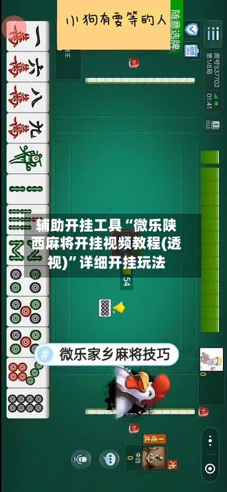 辅助开挂工具“微乐陕西麻将开挂视频教程(透视)	”详细开挂玩法-第2张图片