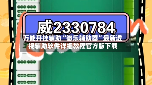 万能开挂辅助“微乐辅助器	”最新透视辅助软件详细教程官方版下载-第2张图片