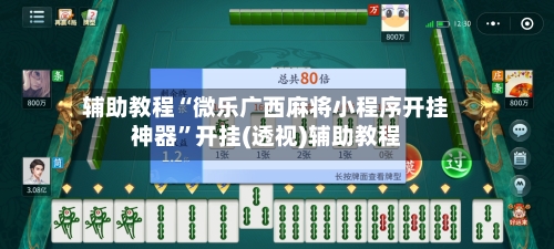 辅助教程“微乐广西麻将小程序开挂神器	”开挂(透视)辅助教程-第2张图片