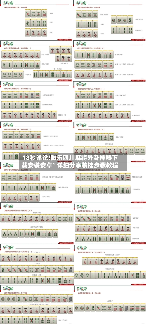 18秒详论!微乐四川麻将外卦神器下载安装安卓	”详细分享装挂步骤教程-第2张图片