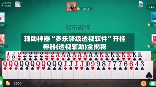 辅助神器“多乐够级透视软件	”开挂神器{透视辅助}全揭秘-第1张图片