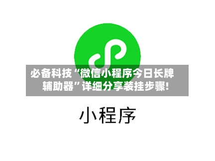必备科技“微信小程序今日长牌辅助器	”详细分享装挂步骤!-第3张图片