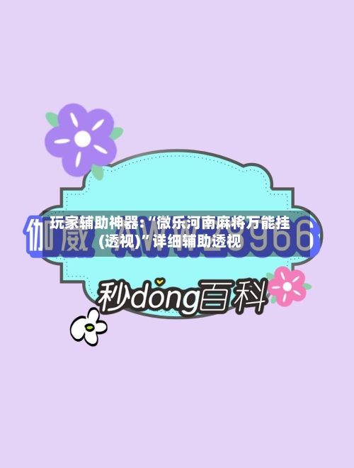 玩家辅助神器:“微乐河南麻将万能挂(透视)”详细辅助透视-第3张图片