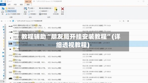 教程辅助“朋友局开挂安装教程	”(详细透视教程)-第1张图片