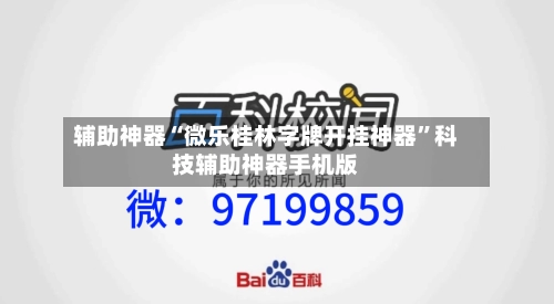 辅助神器“微乐桂林字牌开挂神器”科技辅助神器手机版-第1张图片