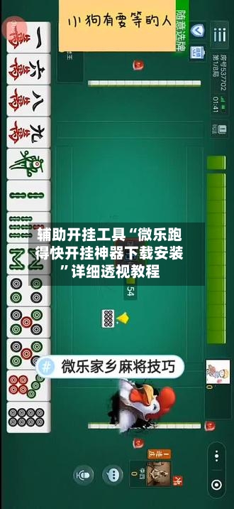 辅助开挂工具“微乐跑得快开挂神器下载安装”详细透视教程-第1张图片