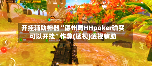 开挂辅助神器“德州局HHpoker确实可以开挂	”作弊(透视)透视辅助-第1张图片