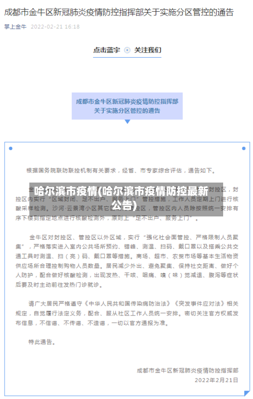 哈尔滨市疫情(哈尔滨市疫情防控最新公告)-第2张图片
