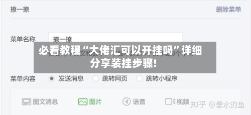 必看教程“大佬汇可以开挂吗”详细分享装挂步骤!-第2张图片