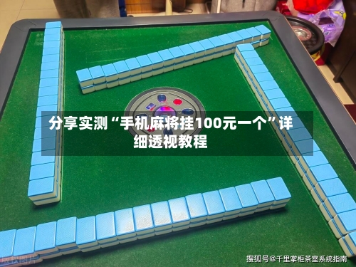 分享实测“手机麻将挂100元一个”详细透视教程-第2张图片