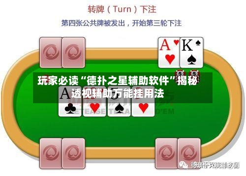 玩家必读“德扑之星辅助软件”揭秘透视辅助万能挂用法-第2张图片