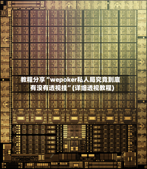 教程分享“wepoker私人局究竟到底有没有透视挂	”(详细透视教程)-第1张图片