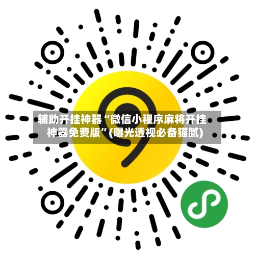 辅助开挂神器“微信小程序麻将开挂神器免费版”(曝光透视必备猫腻)-第3张图片