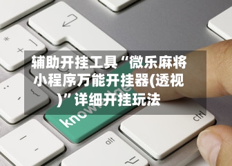 辅助开挂工具“微乐麻将小程序万能开挂器(透视)”详细开挂玩法-第3张图片