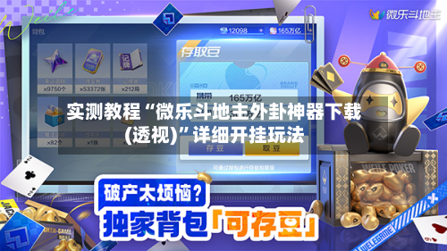 实测教程“微乐斗地主外卦神器下载(透视)”详细开挂玩法-第2张图片