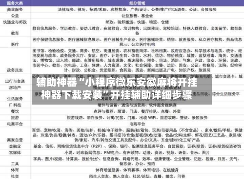 辅助神器“小程序微乐安徽麻将开挂神器下载安装”开挂辅助详细步骤-第3张图片