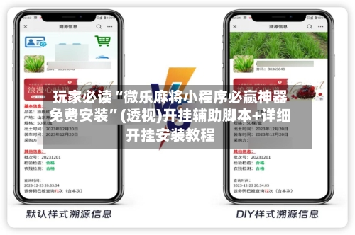 玩家必读“微乐麻将小程序必赢神器免费安装”(透视)开挂辅助脚本+详细开挂安装教程-第2张图片