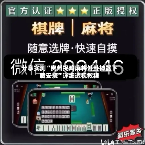 分享实测“贵州捉鸡麻将外卦神器下载安装”详细透视教程-第1张图片
