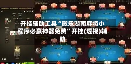 开挂辅助工具“微乐湖南麻将小程序必赢神器免费	”开挂(透视)辅助-第2张图片