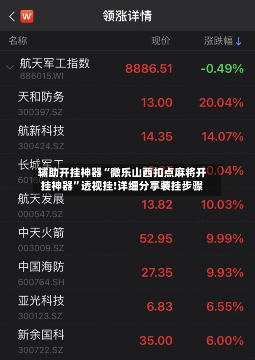 辅助开挂神器“微乐山西扣点麻将开挂神器	”透视挂!详细分享装挂步骤-第1张图片