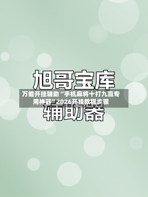 万能开挂辅助“手机麻将十打九赢专用神器	”2026开挂教程步骤-第1张图片