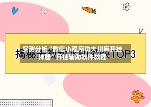 实测分析“微信小程序功夫川麻开挂神器”开挂辅助软件教程-第2张图片