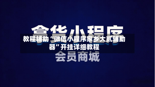 教程辅助“微信小程序家乡大贰辅助器	”开挂详细教程-第1张图片