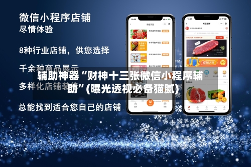 辅助神器“财神十三张微信小程序辅助”(曝光透视必备猫腻)-第1张图片