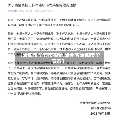 【贵阳市毕节市疫情,贵州省贵阳市毕节市】-第2张图片
