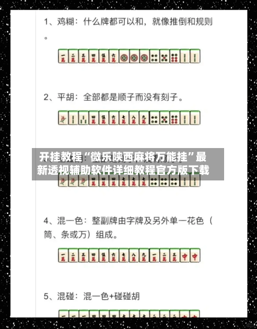 开挂教程“微乐陕西麻将万能挂”最新透视辅助软件详细教程官方版下载-第1张图片