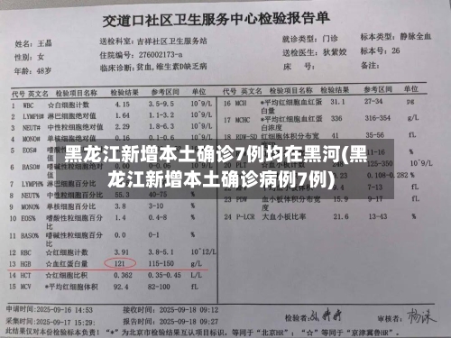 黑龙江新增本土确诊7例均在黑河(黑龙江新增本土确诊病例7例)-第2张图片