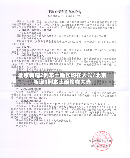 北京新增2例本土确诊均在大兴/北京新增1例本土确诊在大兴-第2张图片