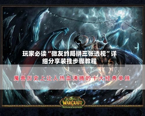 玩家必读“微友约局拼三张透视”详细分享装挂步骤教程-第1张图片