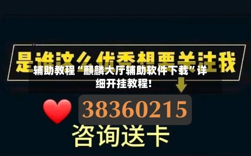 辅助教程“麒麟大厅辅助软件下载”详细开挂教程!-第3张图片
