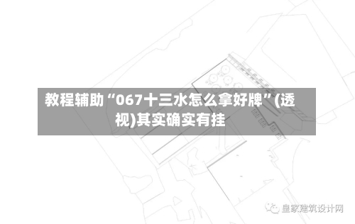 教程辅助“067十三水怎么拿好牌”(透视)其实确实有挂-第1张图片