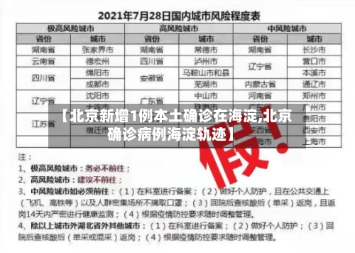 【北京新增1例本土确诊在海淀,北京确诊病例海淀轨迹】-第2张图片