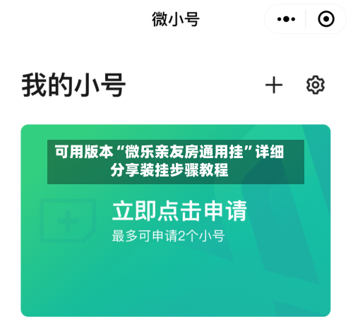 可用版本“微乐亲友房通用挂”详细分享装挂步骤教程-第2张图片