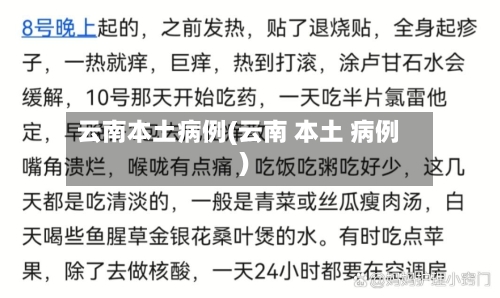 云南本土病例(云南 本土 病例)-第1张图片