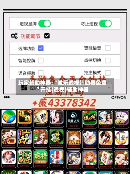 玩家辅助神器:“微乐透视辅助器免费	”开挂(透视)辅助神器-第2张图片