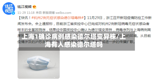 上海1确诊病例感染德尔塔变异株/上海有人感染德尔塔吗-第1张图片
