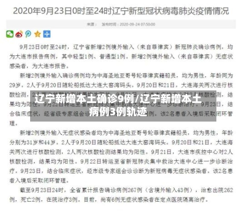 辽宁新增本土确诊9例/辽宁新增本土病例3例轨迹-第1张图片