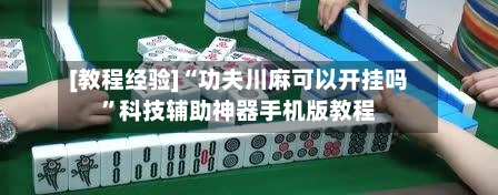[教程经验]“功夫川麻可以开挂吗	”科技辅助神器手机版教程-第1张图片