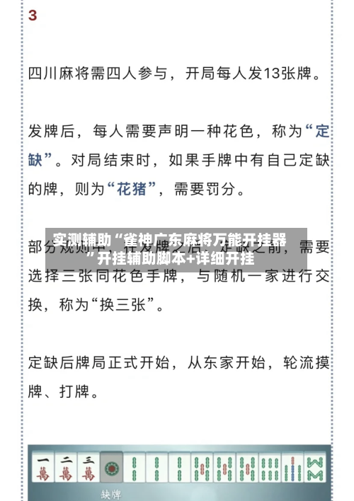 实测辅助“雀神广东麻将万能开挂器	”开挂辅助脚本+详细开挂-第1张图片
