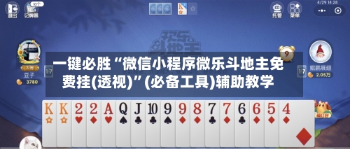 一键必胜“微信小程序微乐斗地主免费挂(透视)”(必备工具)辅助教学-第1张图片