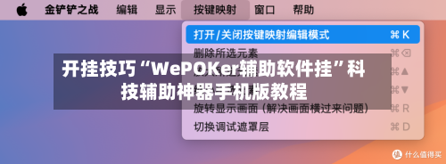 开挂技巧“WePOKer辅助软件挂”科技辅助神器手机版教程-第1张图片